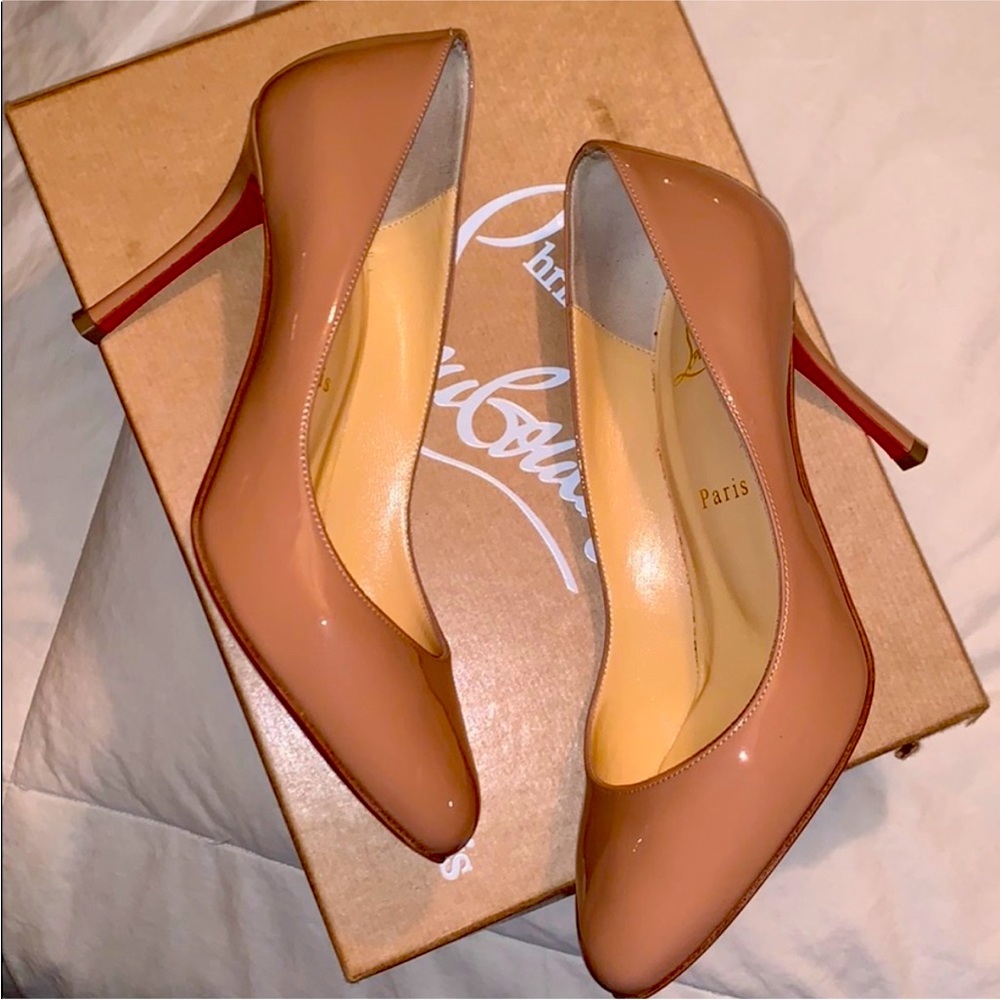 Christian Louboutin Merci Allen 85 mm rounded toe pumps